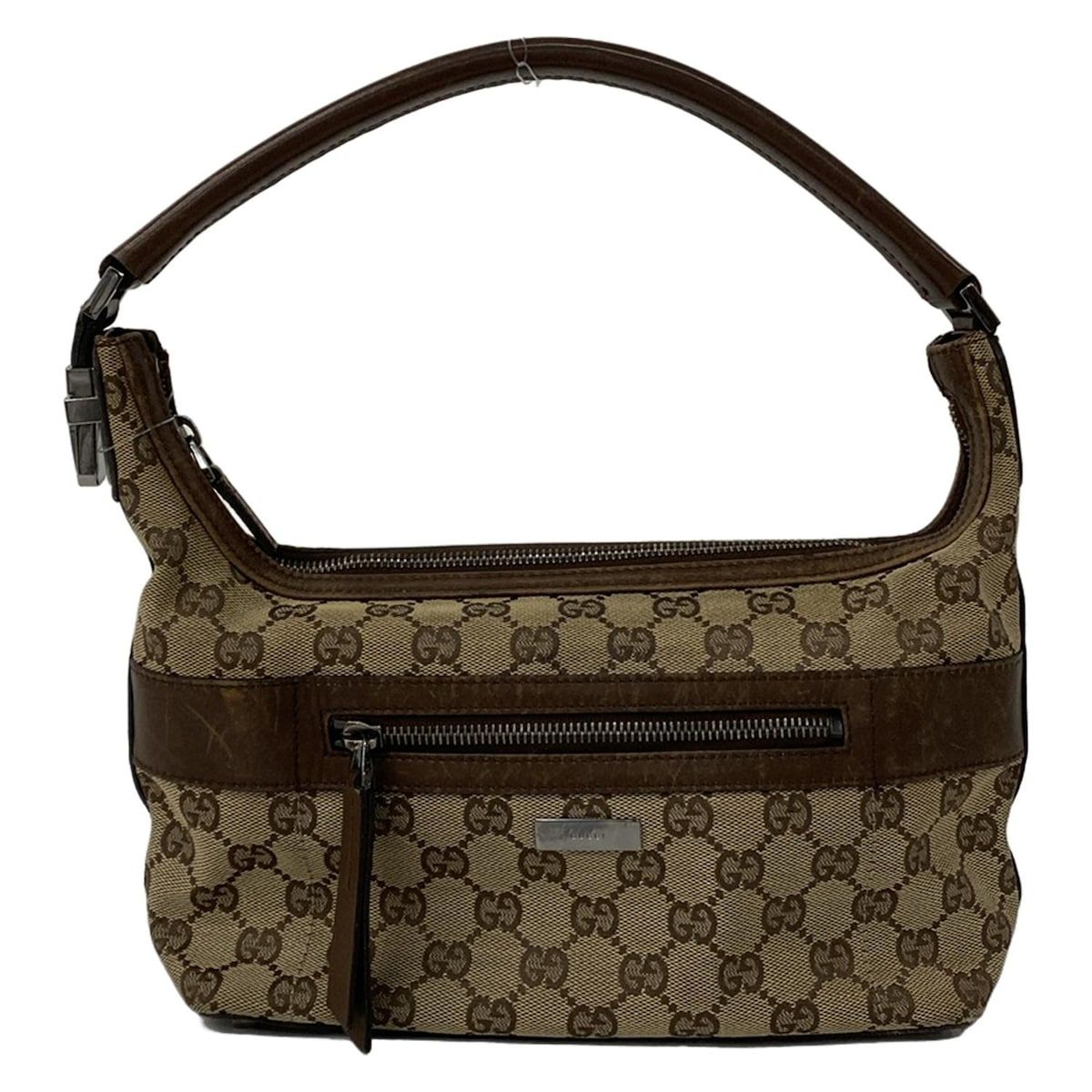 GUCCI(グッチ) ショルダーバッグ GG柄 14302 ベージュ×ダークブラウン 