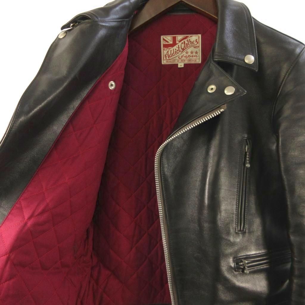 アディクトクローズ ADDICT CLOTHES ライダース ジャケット ダブル