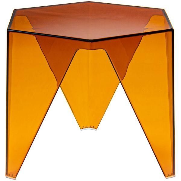 サイドテーブル 約W47.5×D42×H38cm オレンジ 完成品 - メルカリ