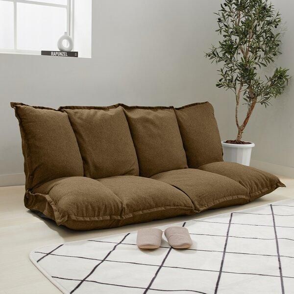  ふっくらボリュームマルチソファ ブラウン 肘付きソファ 2人掛け 3人掛けソファ ソファ ソファベッド