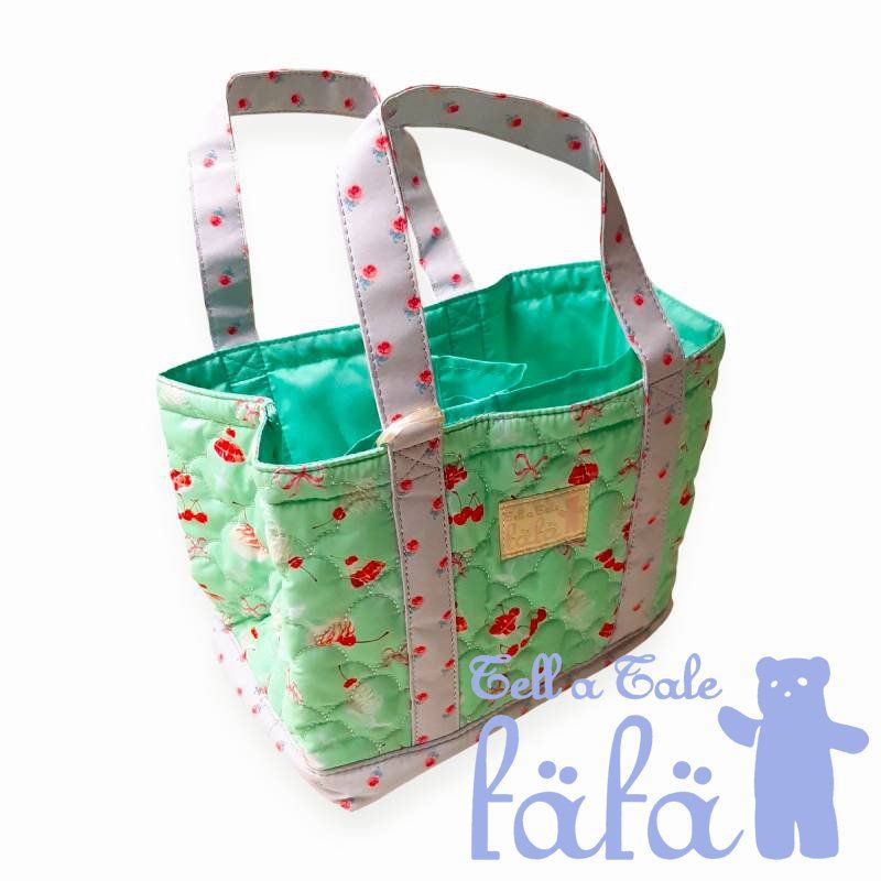 チェリードット fafa チェリー柄 トートバッグ トートバッグ L⁄CRD 