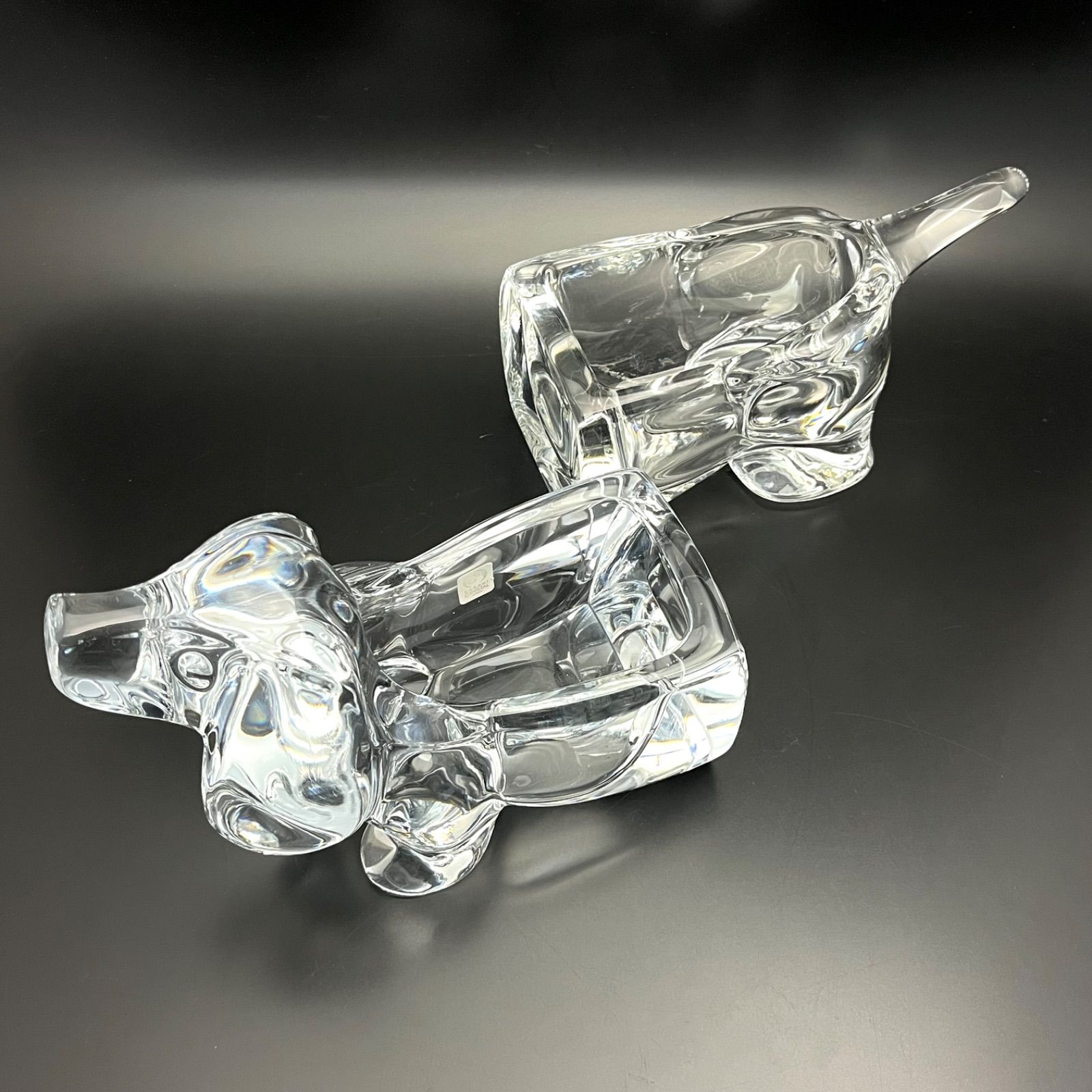 ◼︎美品◼︎【SASAKI CRYSTAL】佐々木クリスタル ガラス製 ダックス 