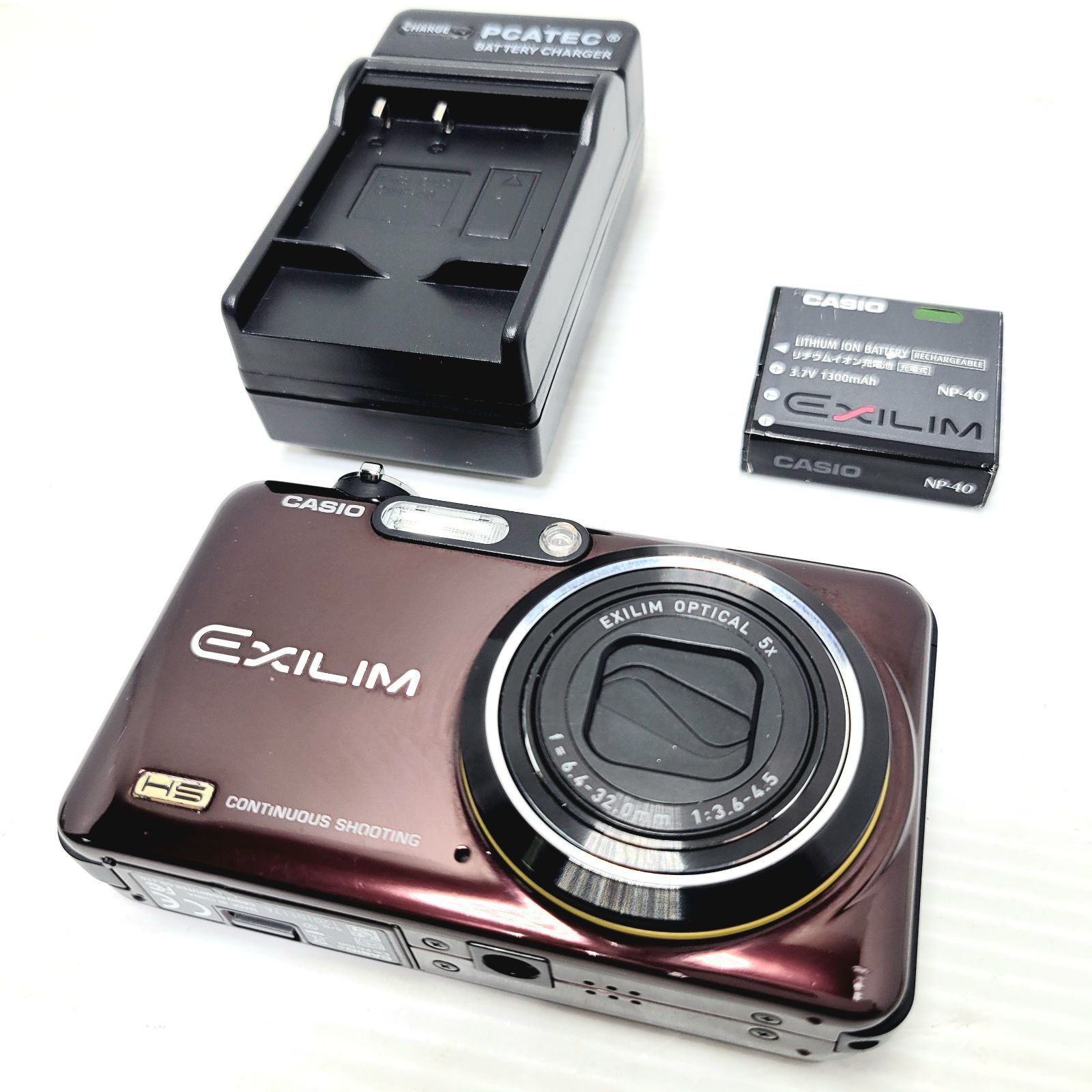 正常動作品】CASIO EXILIM EX-FC150 ブラウン コンパクトデジカメ 