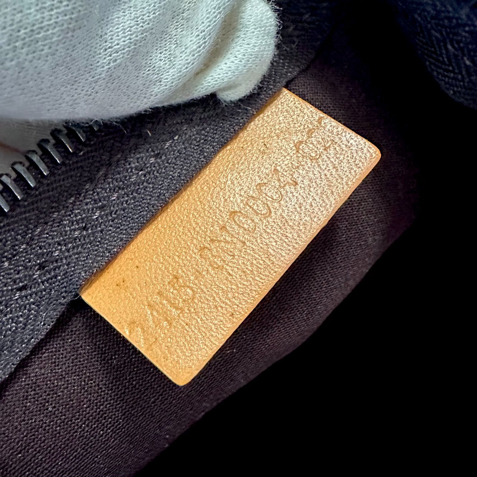 FENDI Handbag Vanity Bag Purse Zuccino Canvas Brown Beige