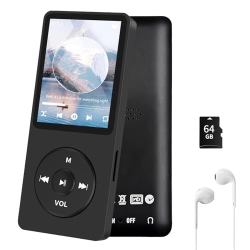 新型モデル 26g超軽量】音楽プレーヤー MP3プレーヤー 高コスパ 64GB