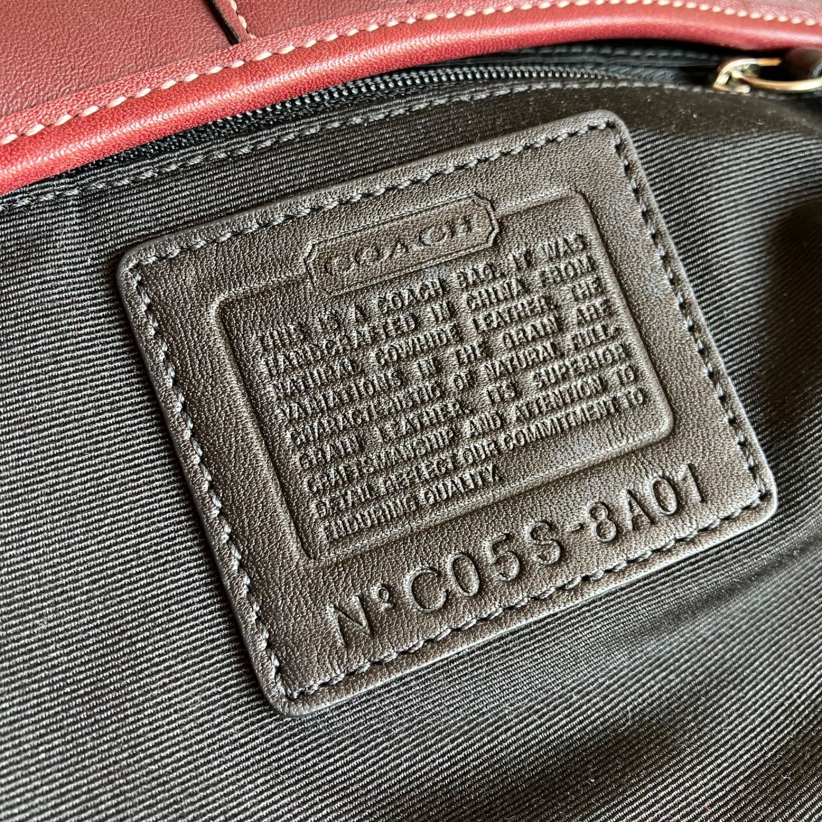 Vintage Coach Soho Small Hobo Burgandy Bordeaux Leather Shoulder 