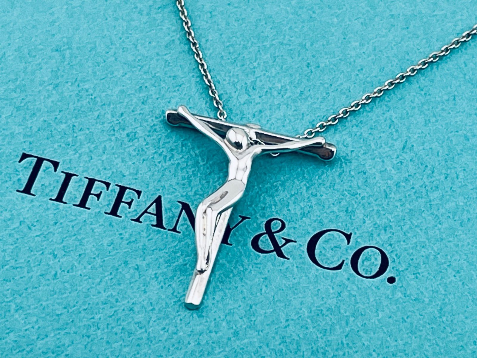 a221 美品 廃盤 Tiffany&Co. ティファニー ロザリオ キリスト 