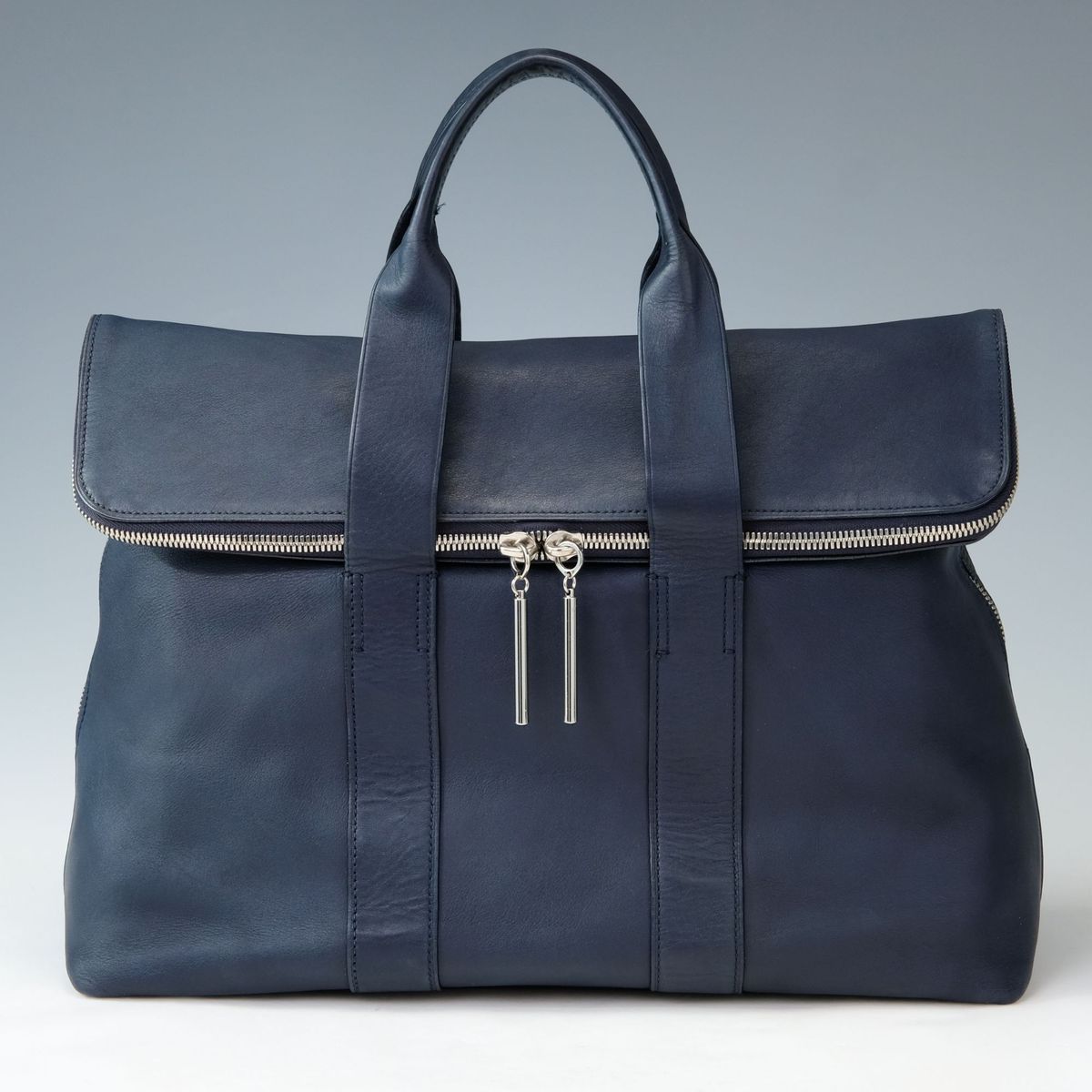 3.1 Phillip Lim レザー トートバッグ HOUR BAG ネイビー ビジネス