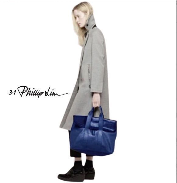 3.1 Phillip Lim レザー トートバッグ HOUR BAG ネイビー ビジネス