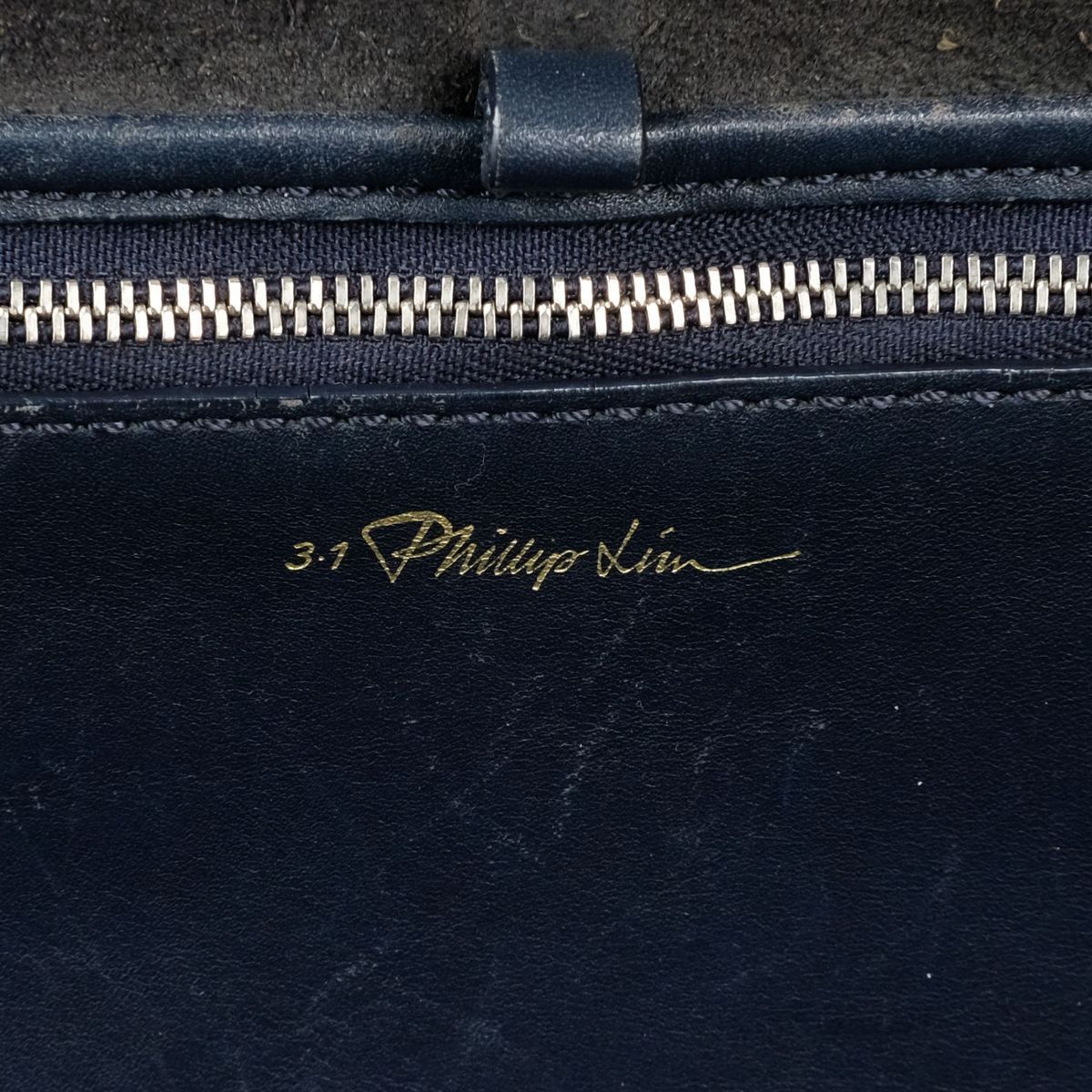 3.1 Phillip Lim レザー トートバッグ HOUR BAG ネイビー ビジネス