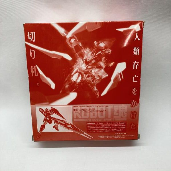 中古】バンダイ ROBOT魂 GNT-0000 ダブルオークアンタ トランザムVer