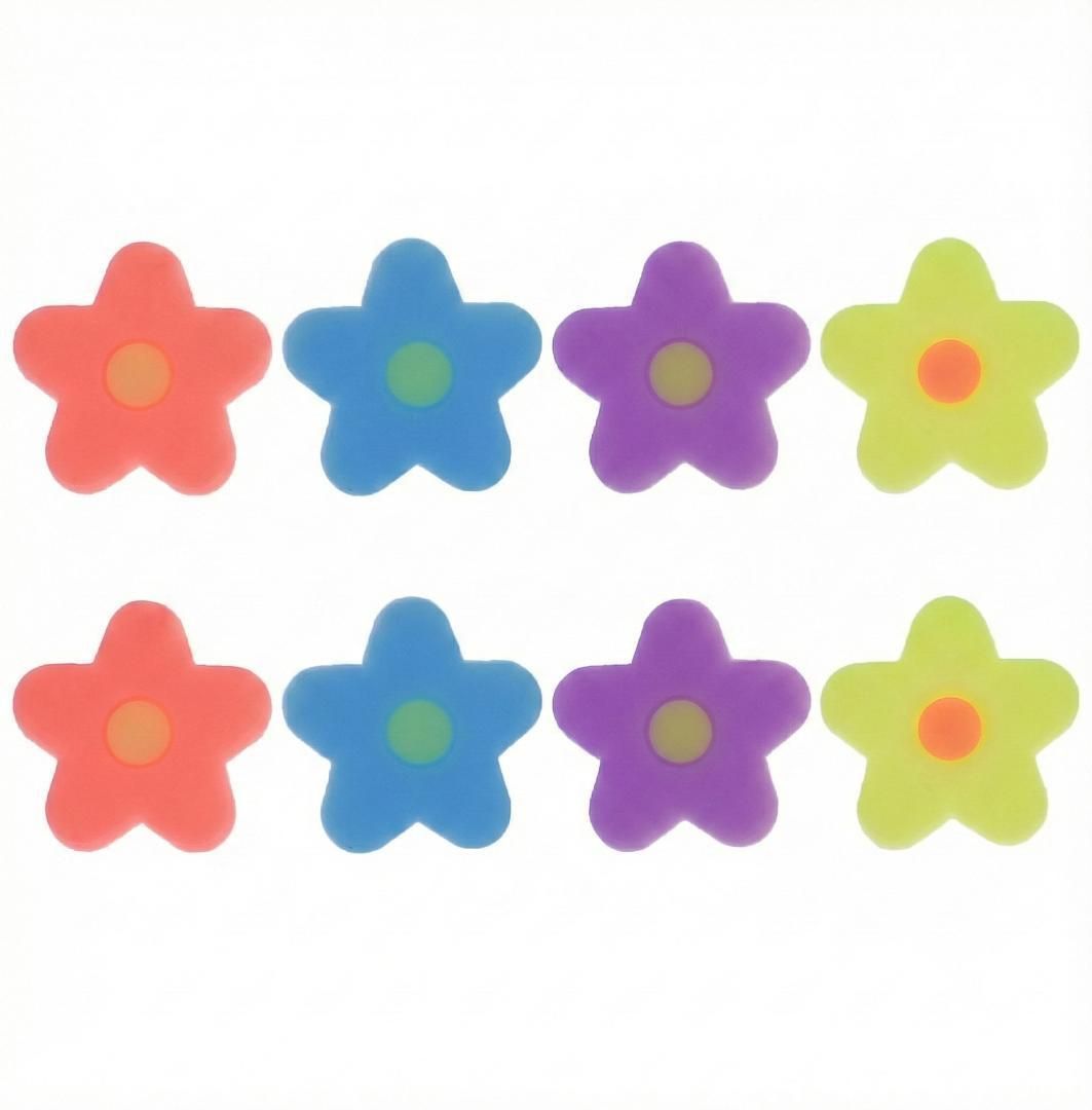 クロックス crocs ジビッツ 蛍光 夜光 花びら シューチャーム - メルカリ