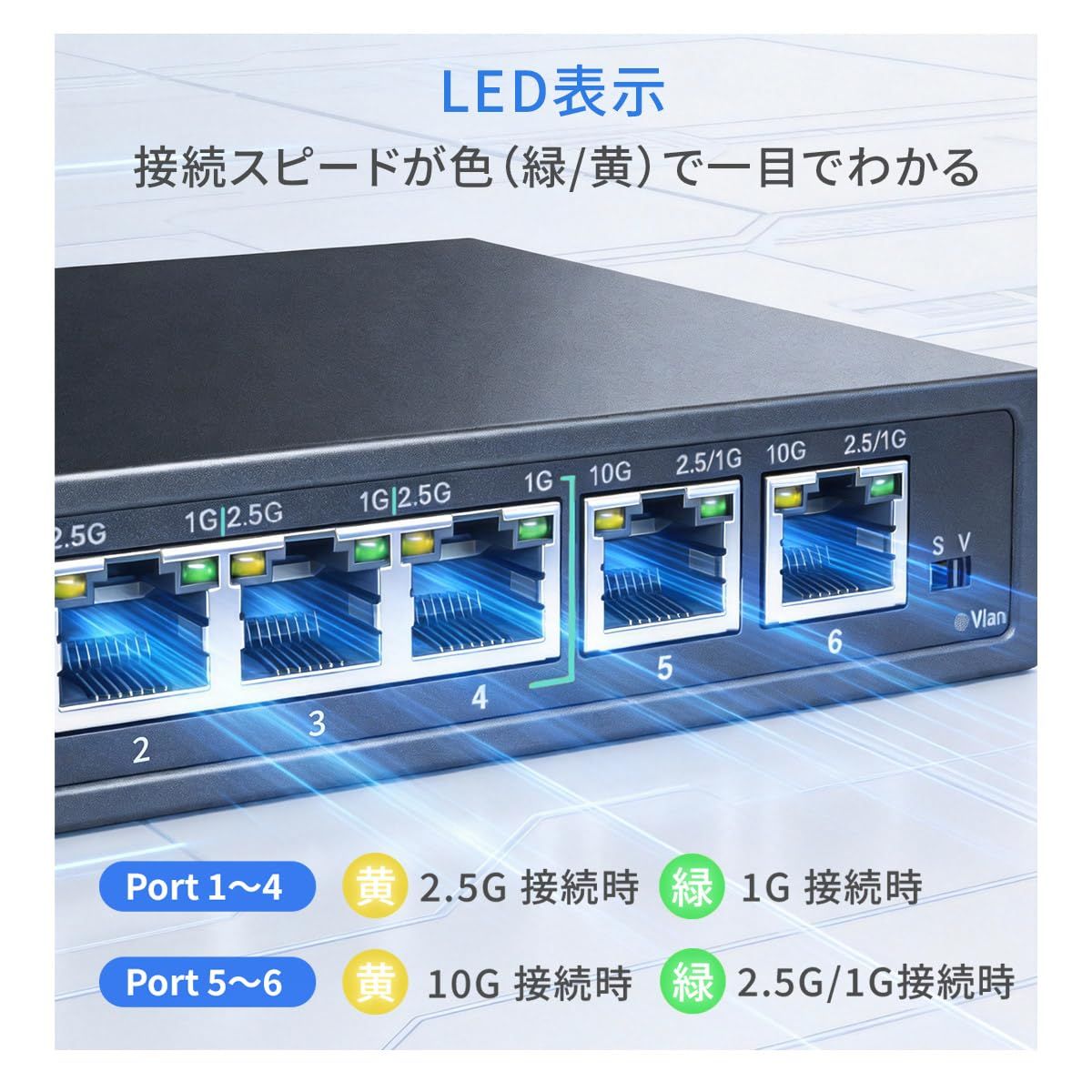 TOKAIZ（トカイズ） スイッチングハブ 2026年最新 10Gアップリンク 2