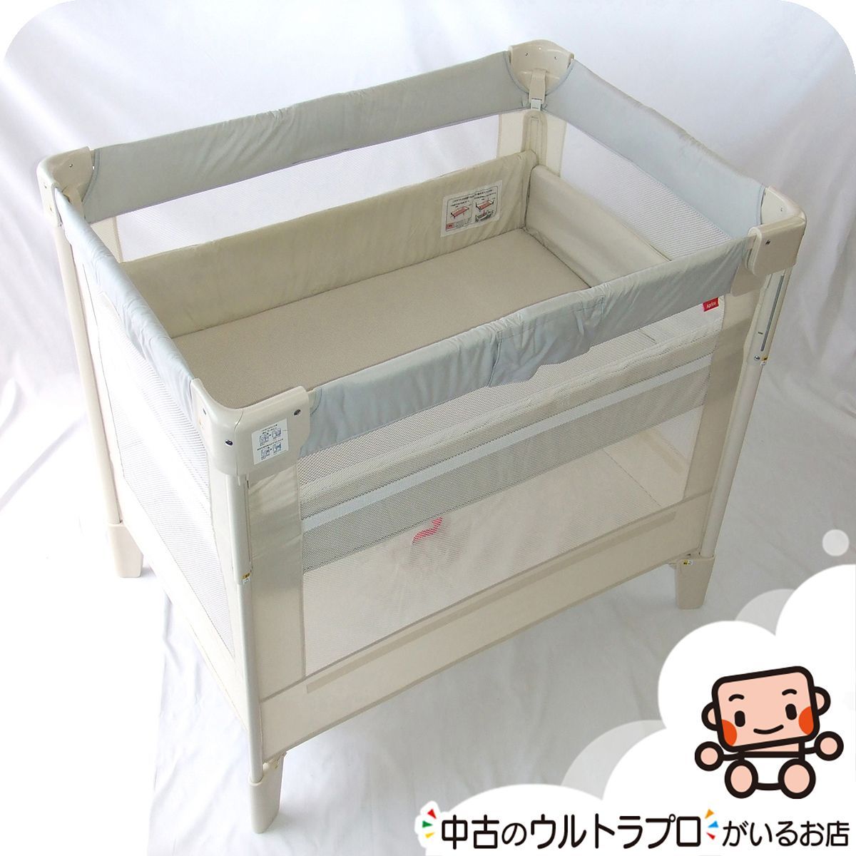 美品 アップリカ ココネルエアー コンパクト ベビーベッド ココネル 