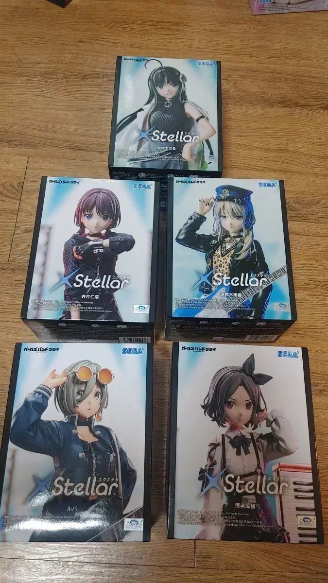 セガ ガールズバンドクライ Stellar フィギュア (5種セット) ガールズ