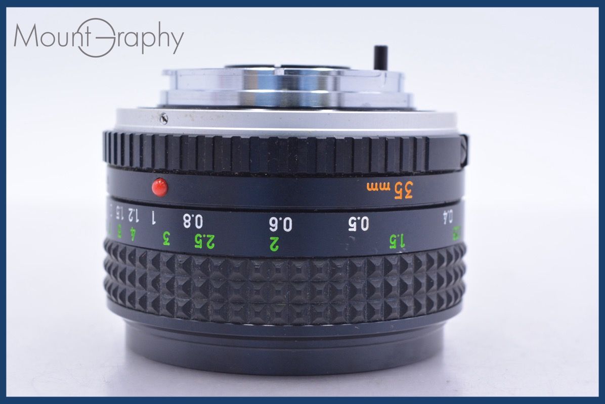 動作保証】 ミノルタ MINOLTA MC W.ROKKOR 35mm F2.8 前後キャップ