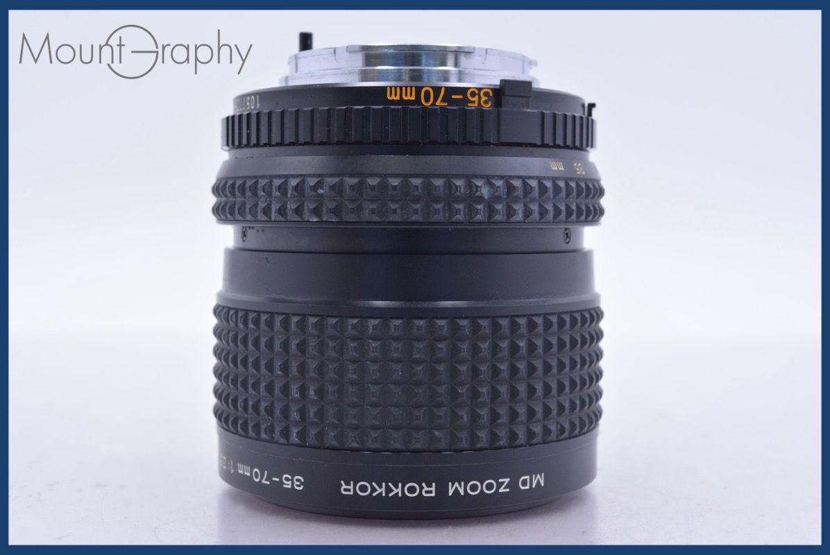 動作保証】 ミノルタ MINOLTA MD ZOOM ROKKOR 35-70mm F3.5 前後