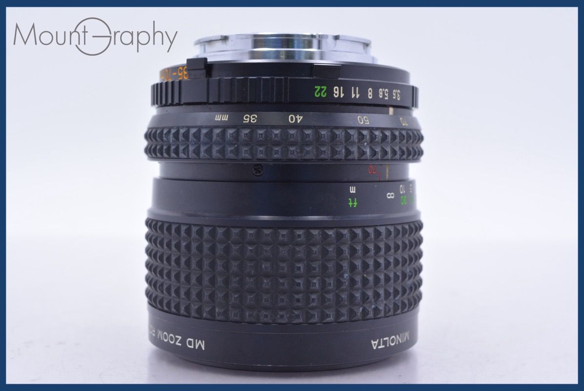 動作保証】 ミノルタ MINOLTA MD ZOOM ROKKOR 35-70mm F3.5 前後