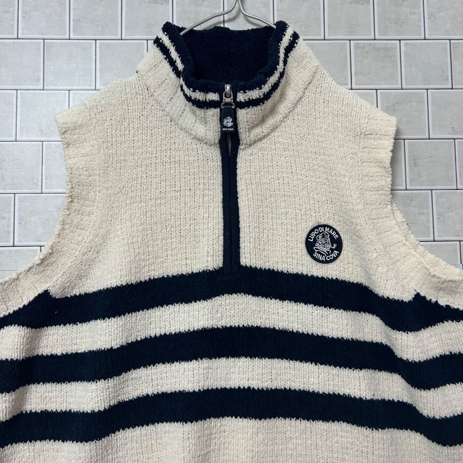 SINACOVA シナコバ ハーフジップ ニットベスト LUPO DI MARE M - メルカリ