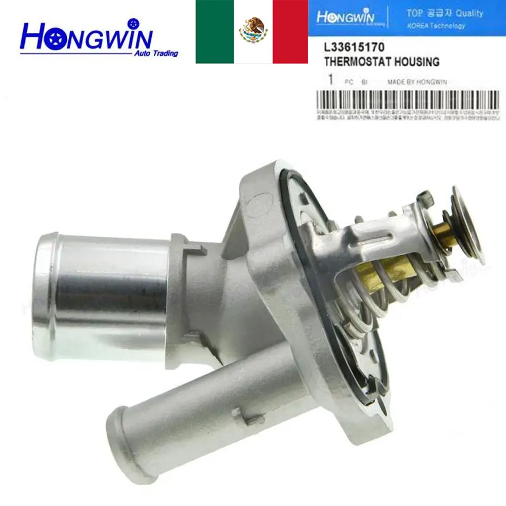 L33615170 サーモスタットハウジング マツダ 3 6 CX-7 フォード エコスポーツ 1.8 2.0 2.3 L33-615-170 L32715170 ZZCA15172A L336-15-170 L 33615170 新しいエンジン冷却サーモスタットハウジングはマツダ 3 5