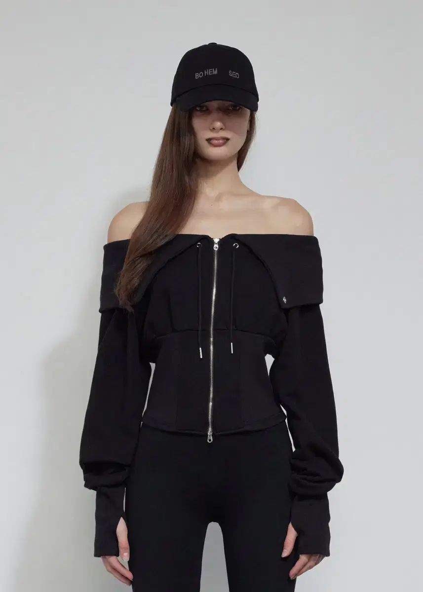 BOHEMSEO ボヘミアンソウル コルセット オフショルダー ジップアップ