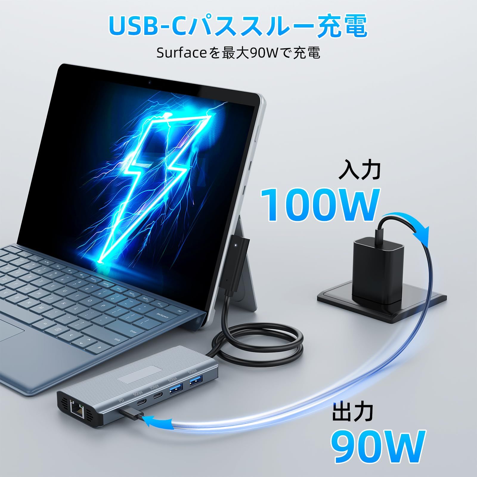 2025新登場】Surface ドック 10in1 surface dock 2 Surface ドッキング