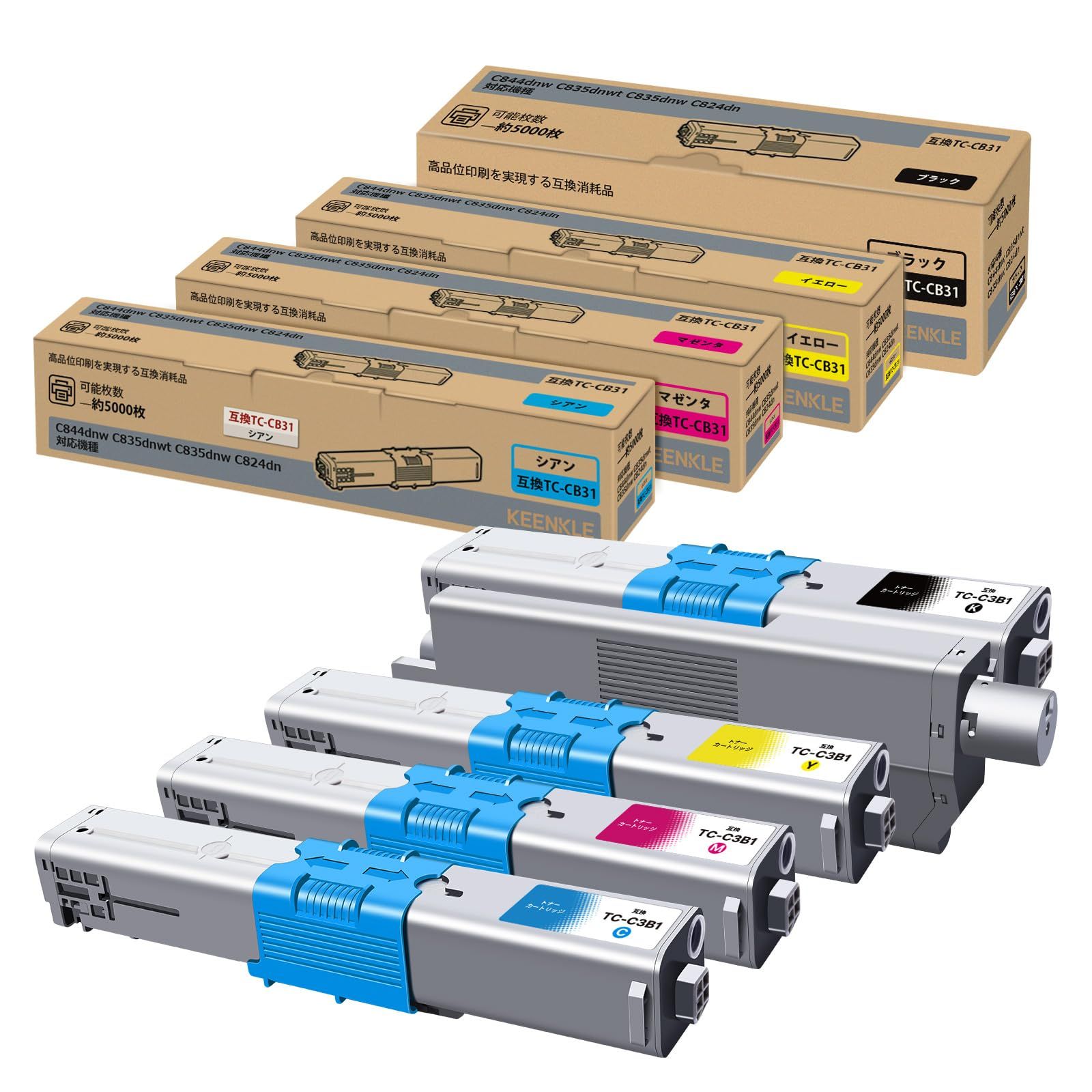 Amazon.co.jp限定】TC-C3B1 トナー OKI 用 トナーカートリッジ TC