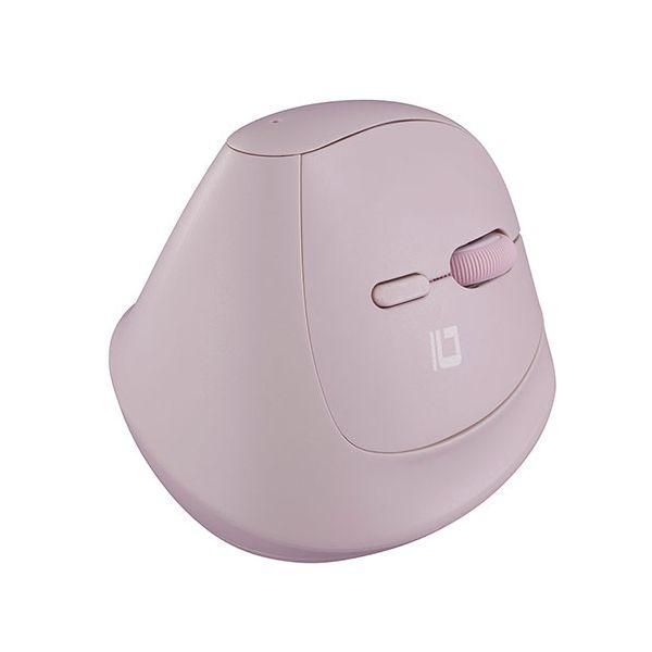 ナカバヤシ PICK 無線ミニエルゴ静音5ボタンBlueLEDマウス ピンク MUS-RKF222P