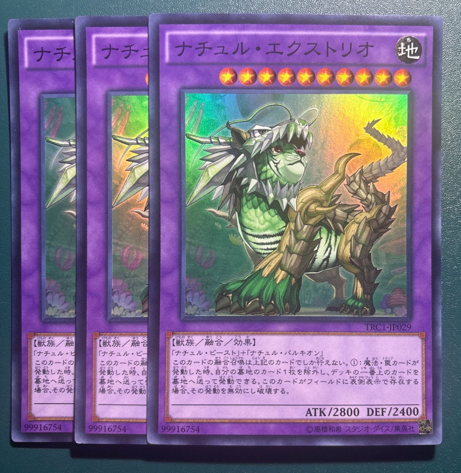 遊戯王 ナチュル・エクストリオ スーパー 3枚 ナチュルエクストリオ