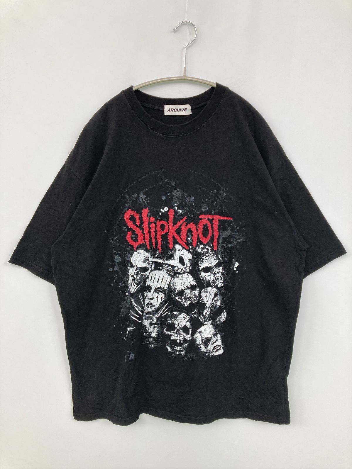 archive アーカイブ Tシャツ/カットソー ブラック 前面プリント 