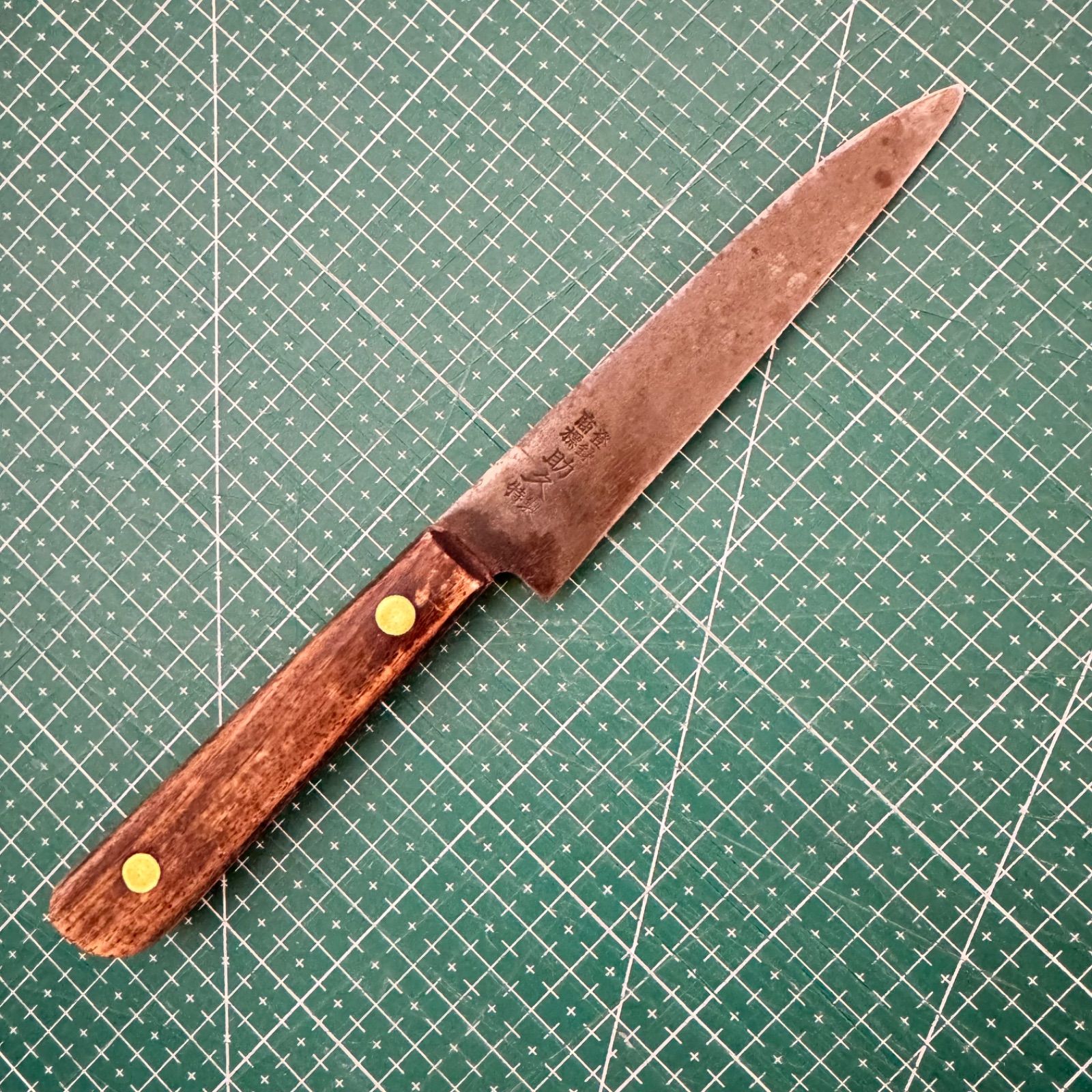再生ベース☆名門助久】☆ペティナイフ☆包丁☆115mm☆登録商標☆助久