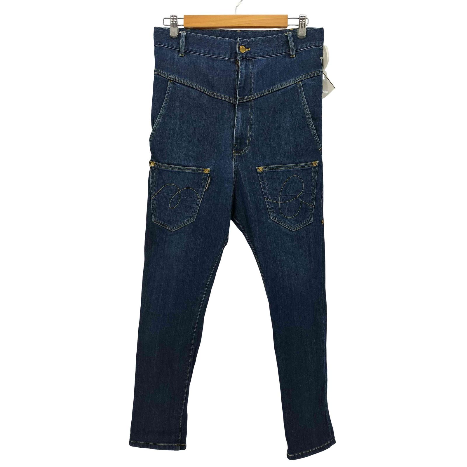 メルシーボークー mercibeaucoup うしろまえデニムパンツ サルエル