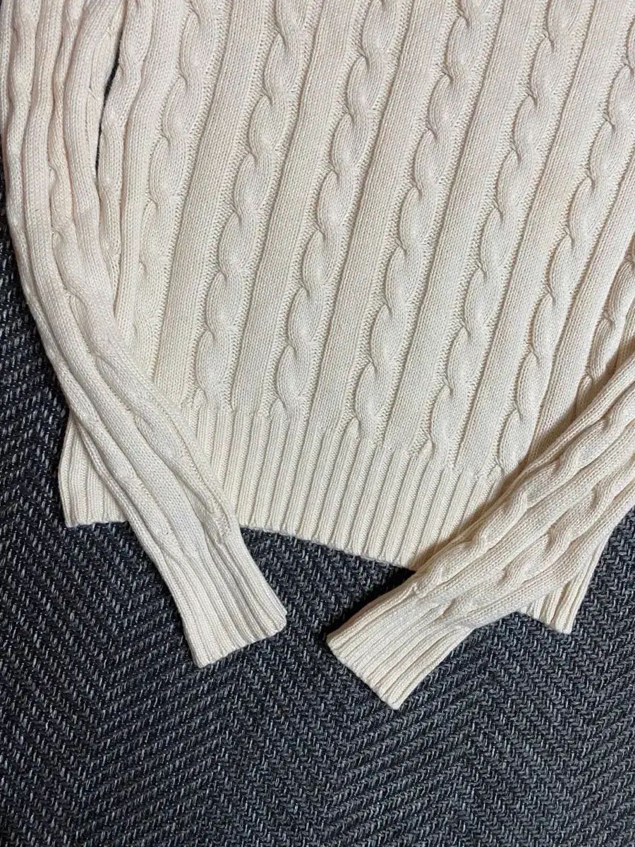 ポロラルフローレン ケーブルニット アイボリー S - メルカリ