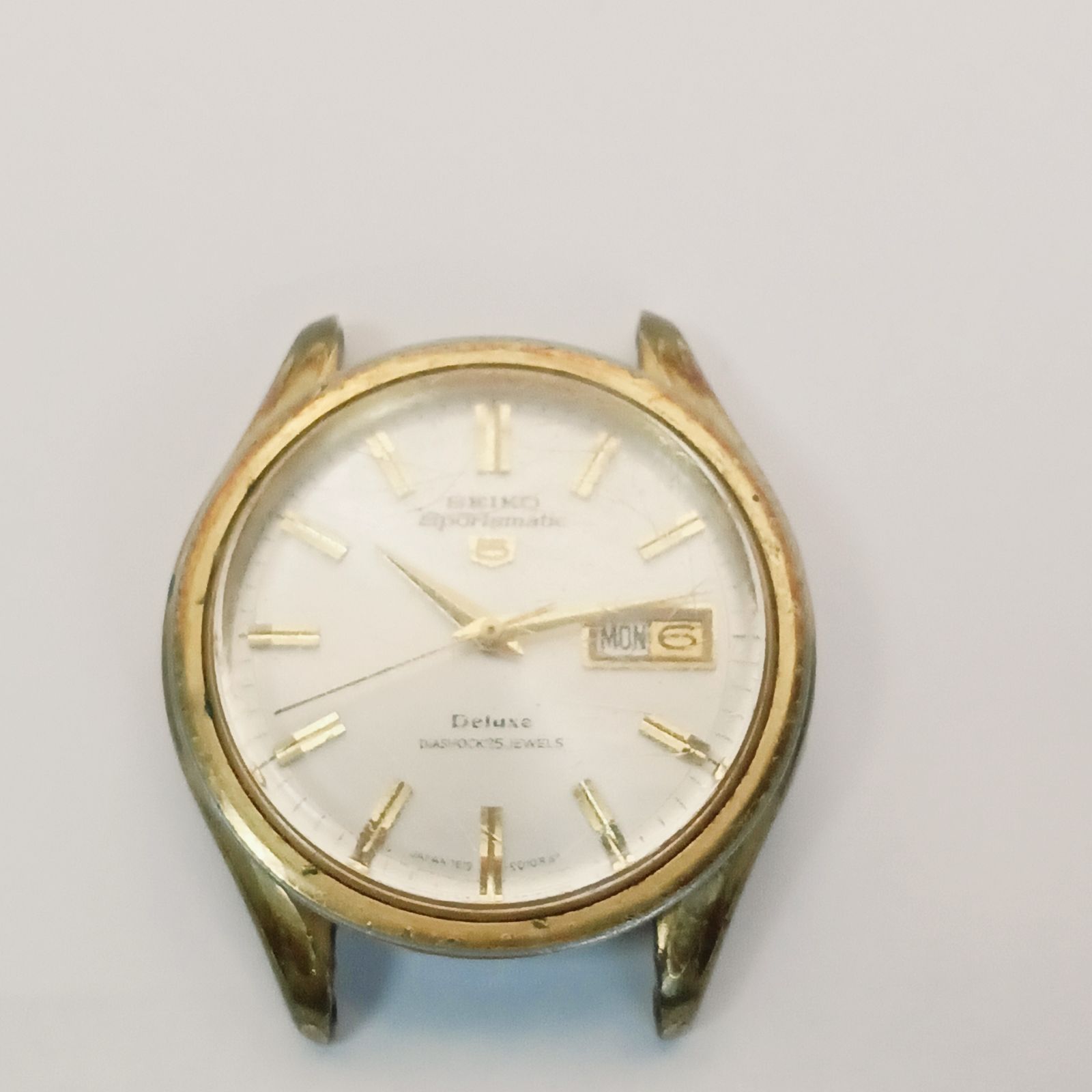 稼働 稼働 SEIKO セイコー SPORTSMATIC Deluxe 5 ファイブ 25石 自動 