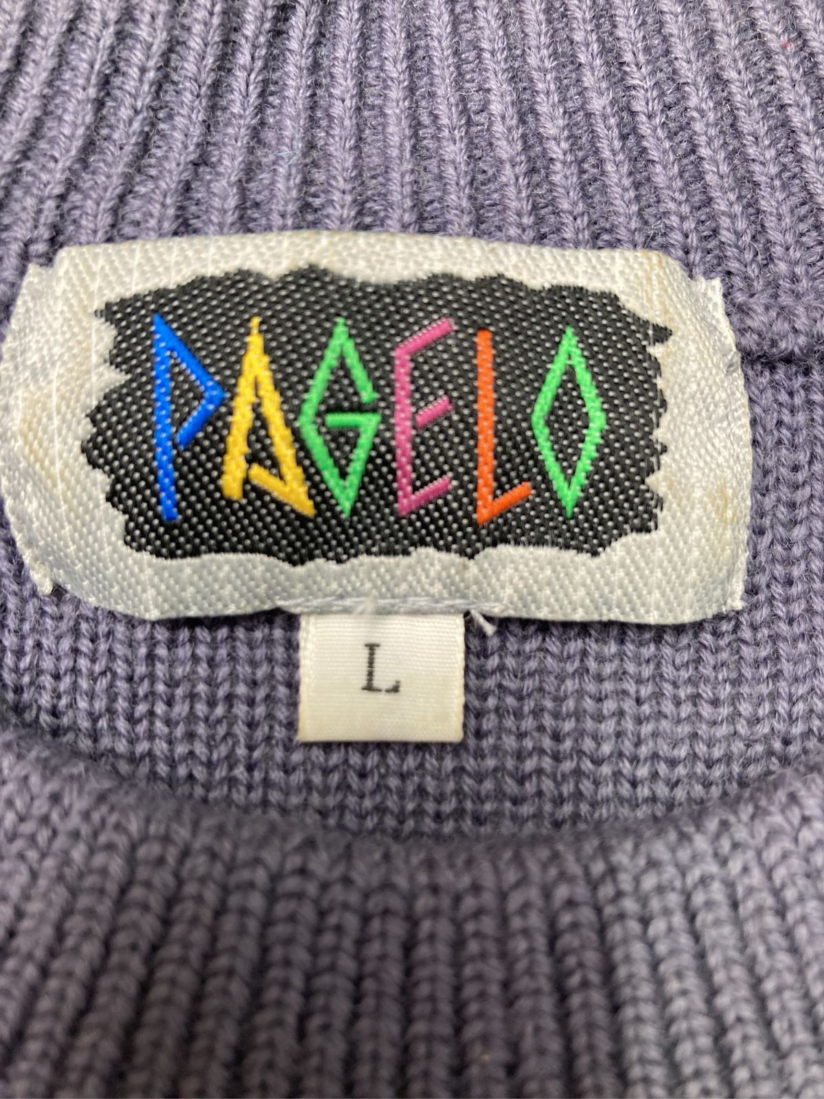 PAGELO パジェロ ニット/セーター L パープル パジェロ PAGELO 