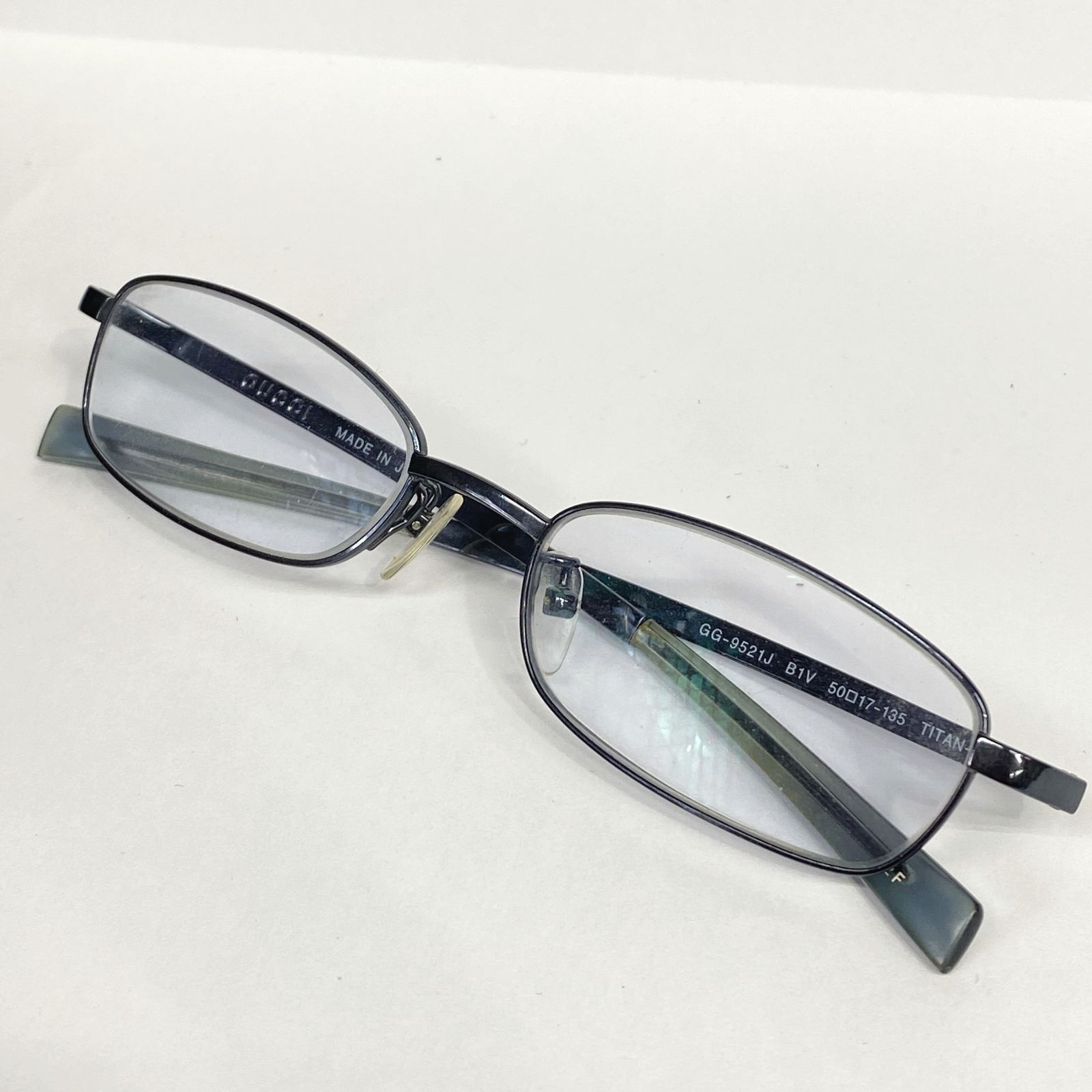 GUCCI グッチ メガネ アイウエア 眼鏡 カラーレンズ ブルーシルバー