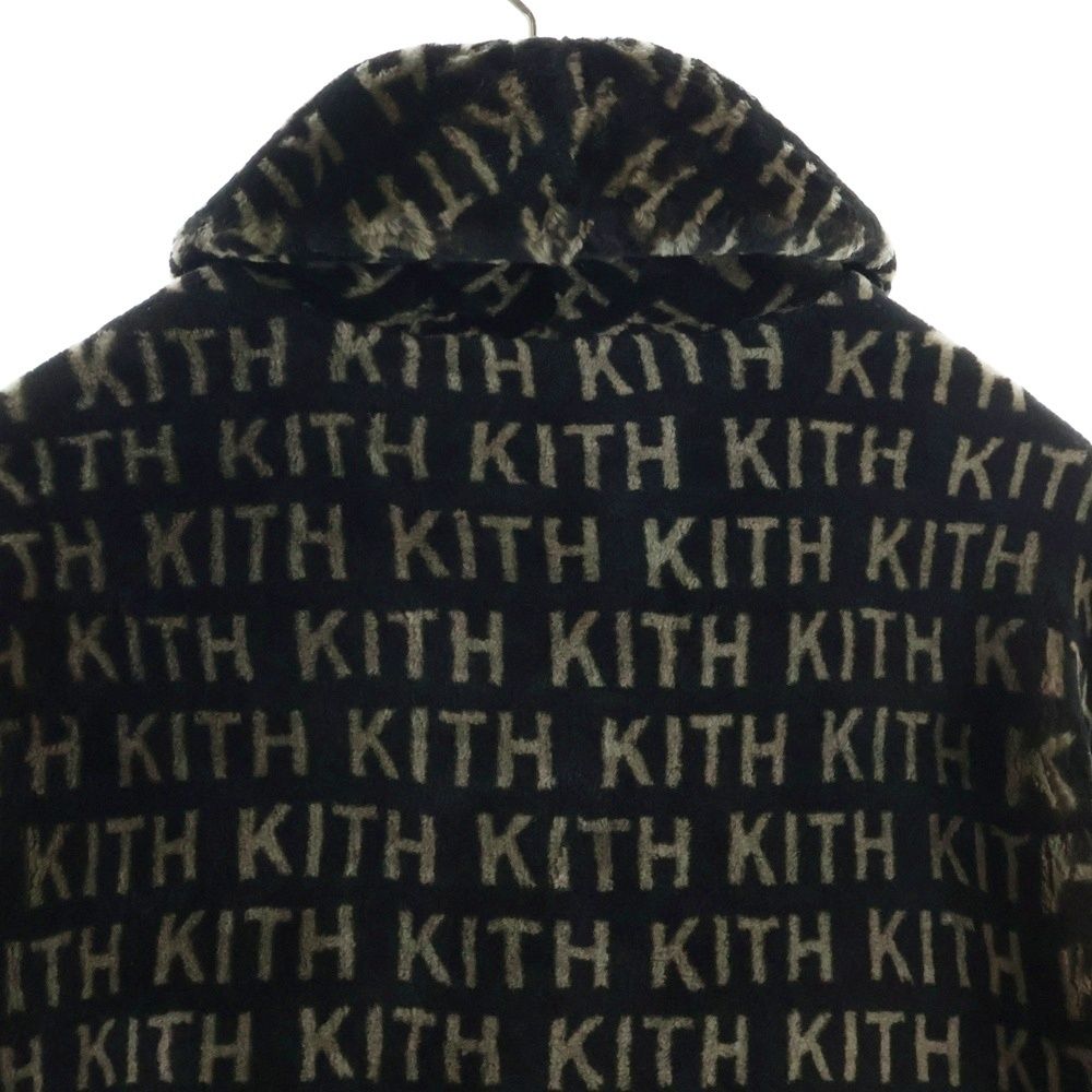 KITH (キス) 22AW PRINTED SHEARLING SHORT BECKER COAT 総柄ロゴ 