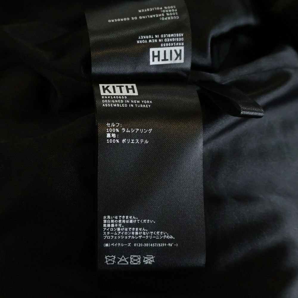 KITH (キス) 22AW PRINTED SHEARLING SHORT BECKER COAT 総柄ロゴ