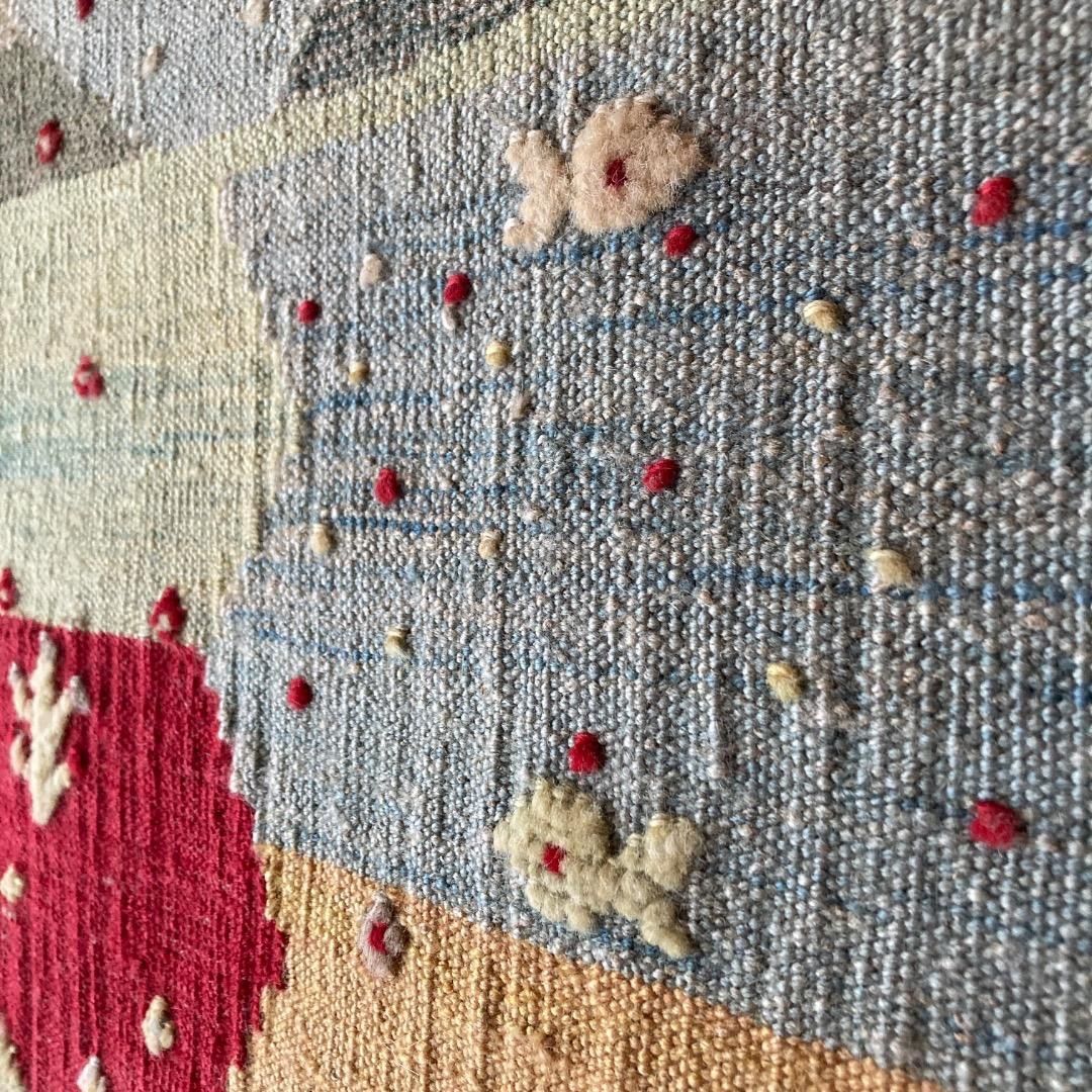 風景のキリム イラン ギャッベ カシュガイ族 動物 魚 遊牧民 - メルカリ