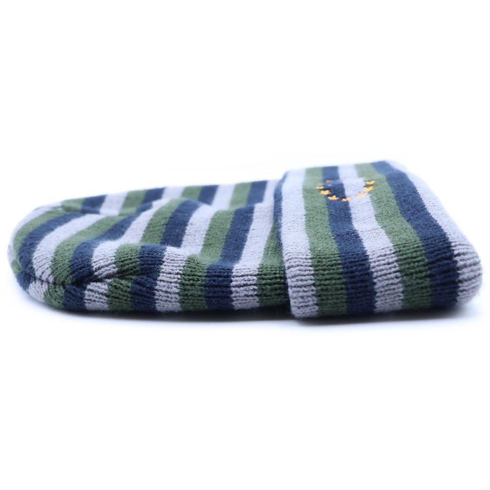 AFB (エーエフビー) DOUBLE BEANIE ボーダー ダブル アクリルニット