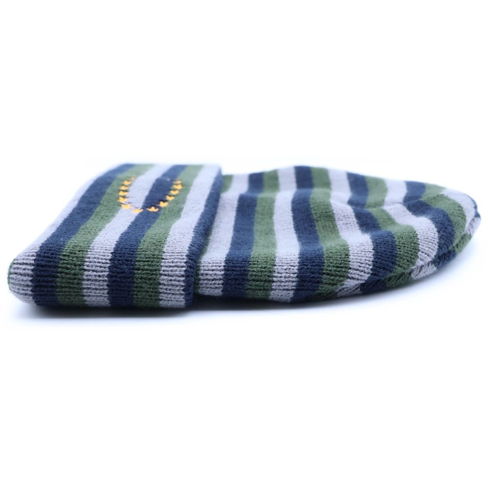 AFB (エーエフビー) DOUBLE BEANIE ボーダー ダブル アクリルニット