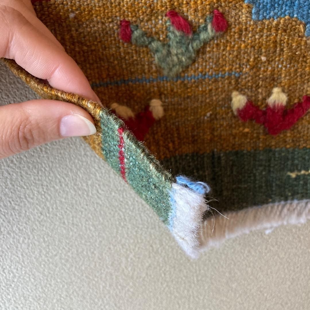 風景のキリム イラン ギャッベ カシュガイ族 動物 魚 遊牧民 - メルカリ