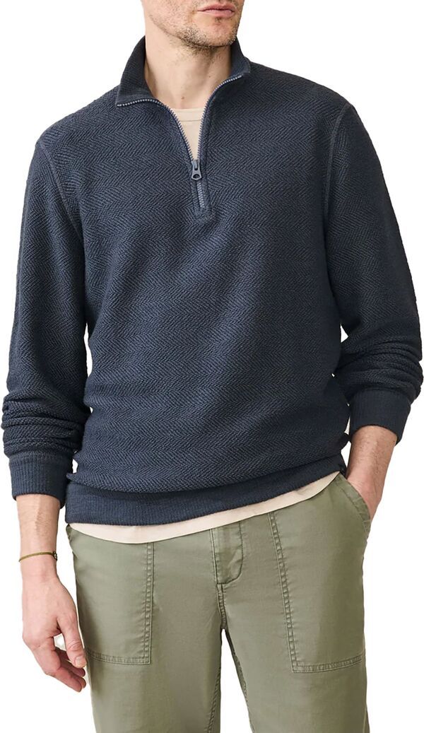 ファレティ メンズ アウター パーカー・スウェット Faherty Mens Whitewater 12 Zip Hoodie Fjord