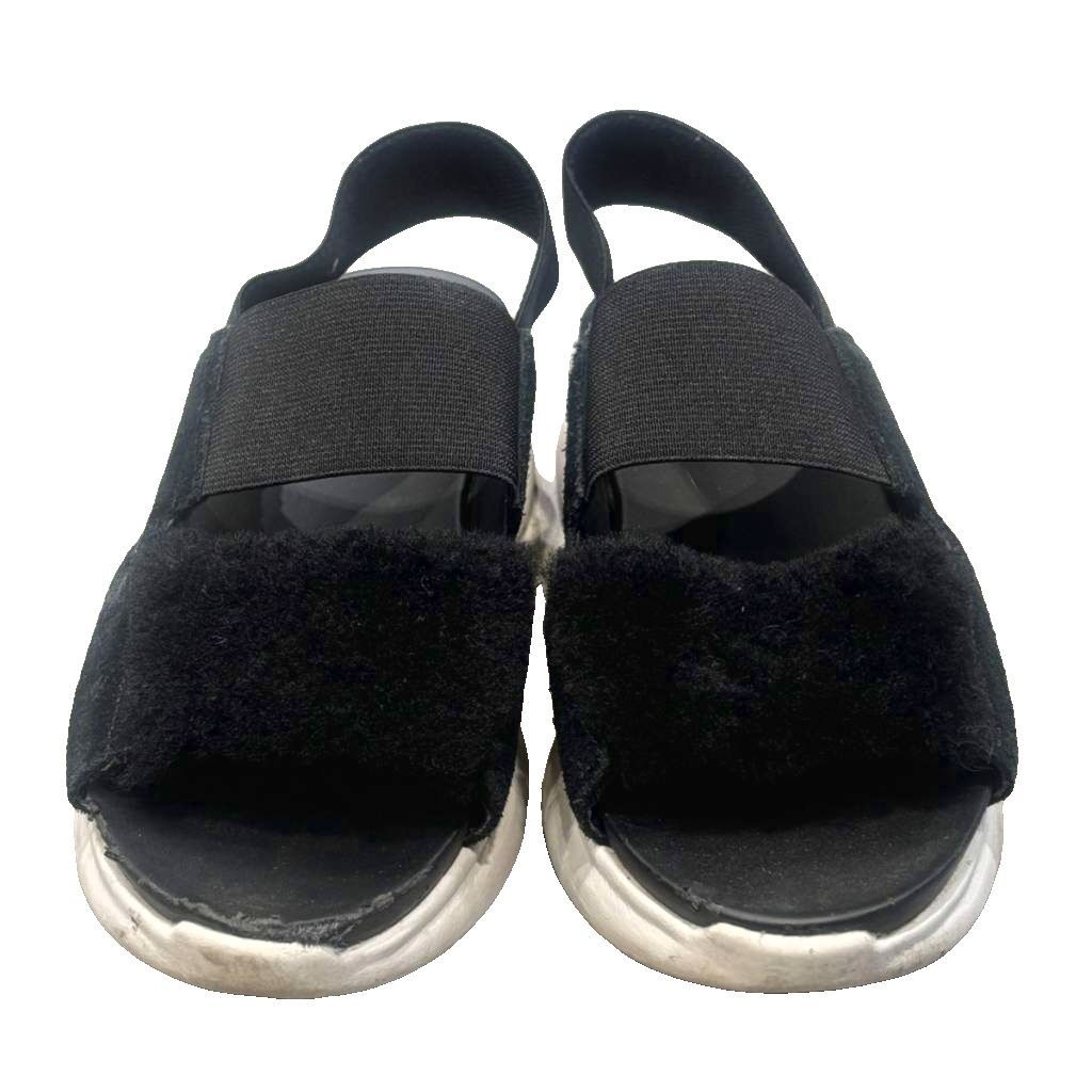 アグ UGG シルバーレイクサンダル 23.5㎝ 黒 ブラック 白 ホワイト