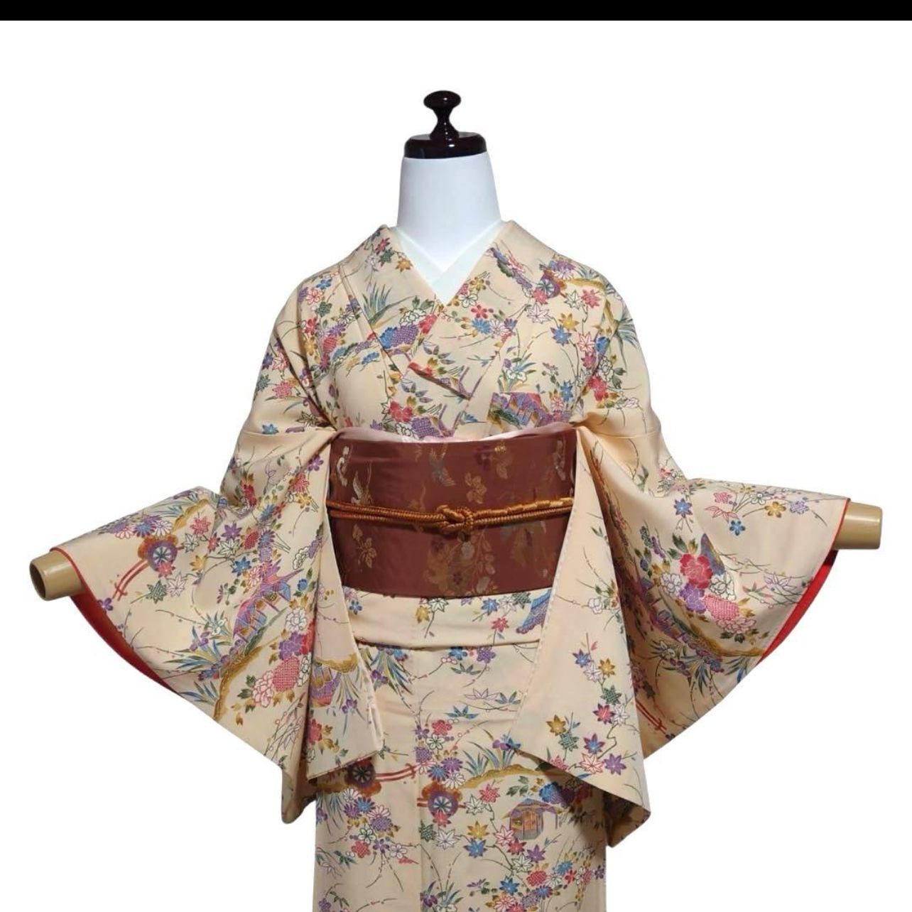 袷 正絹 型染め 小紋 フルセット 4点 s〜M イ218 - メルカリ