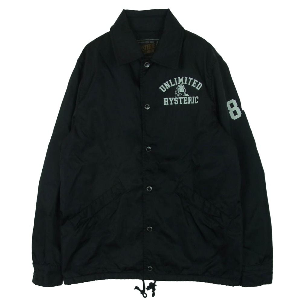 HYSTERIC GLAMOUR ヒステリックグラマー 0251AB02 裏地 レオパード柄 HYSTERIC UNLIMITED ブラック ナイロンジャケット
