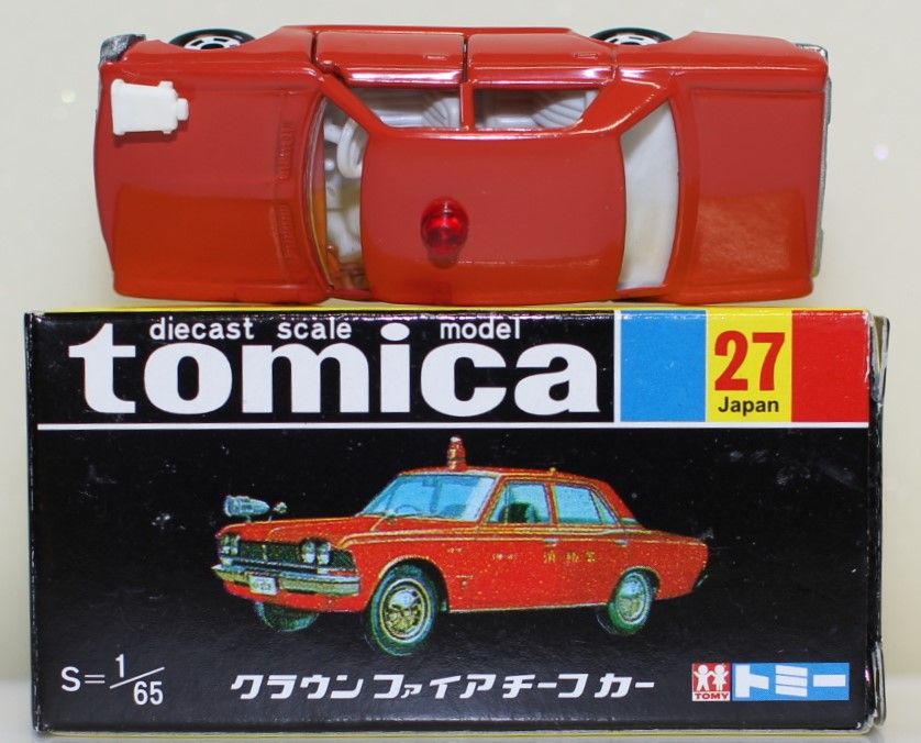 黒箱27クラウンファイアチーフカー(1A) USED 復刻黒箱トミカ 27 クラウン ファイアチーフカー 240001033035