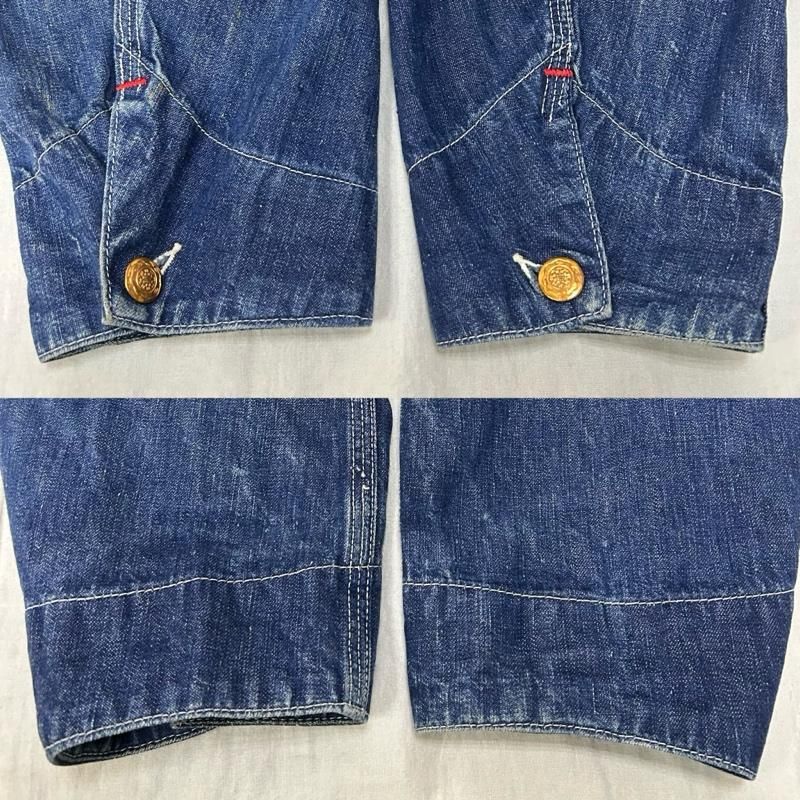 ブルーベル 60s 70s Wrangler カバーオール 裏地無し かんぬき赤