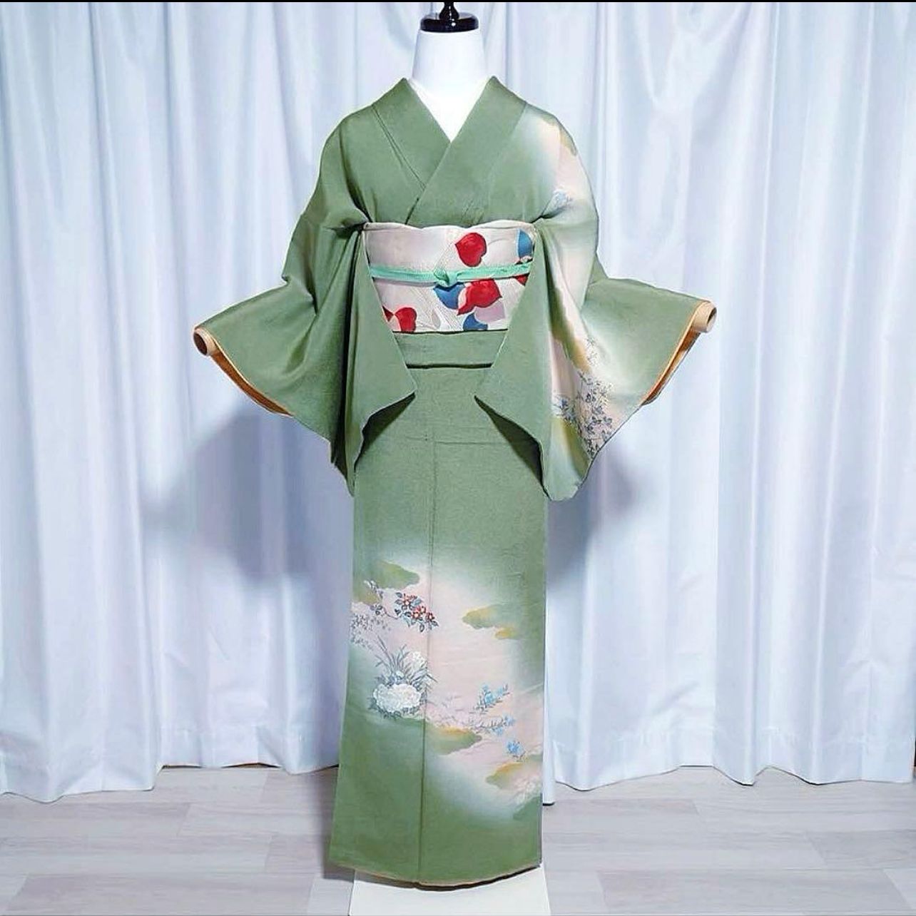 袷 正絹 訪問着 フルセット 4点 M〜L 未使用近い 美品 イ219 - メルカリ