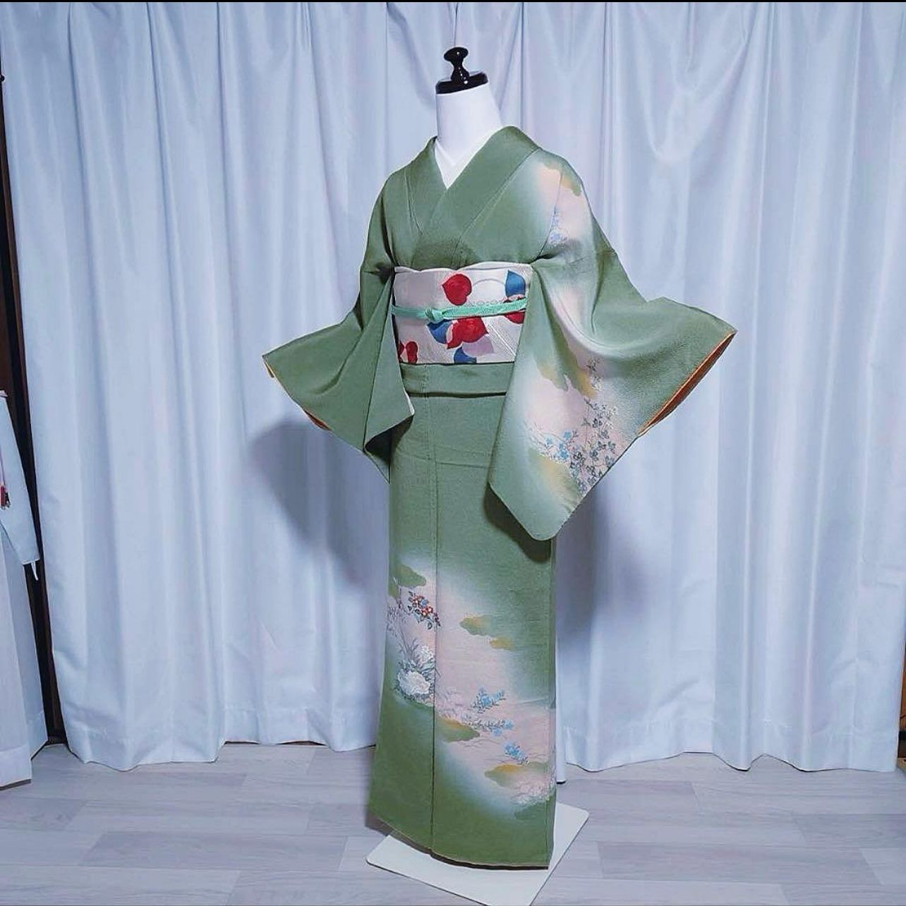 袷 正絹 訪問着 フルセット 4点 M〜L 未使用近い 美品 イ219 - メルカリ